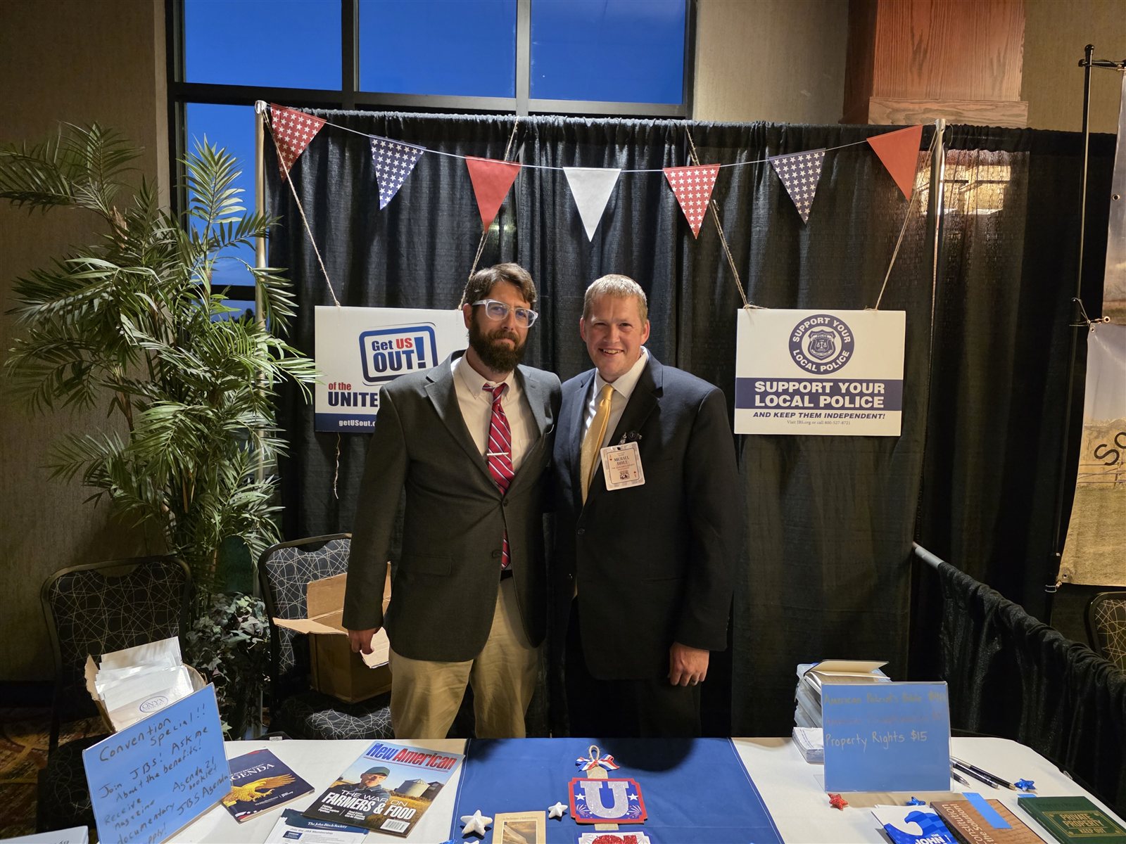 Alex Newman and Michael Boyle at the R-CALF USA convention