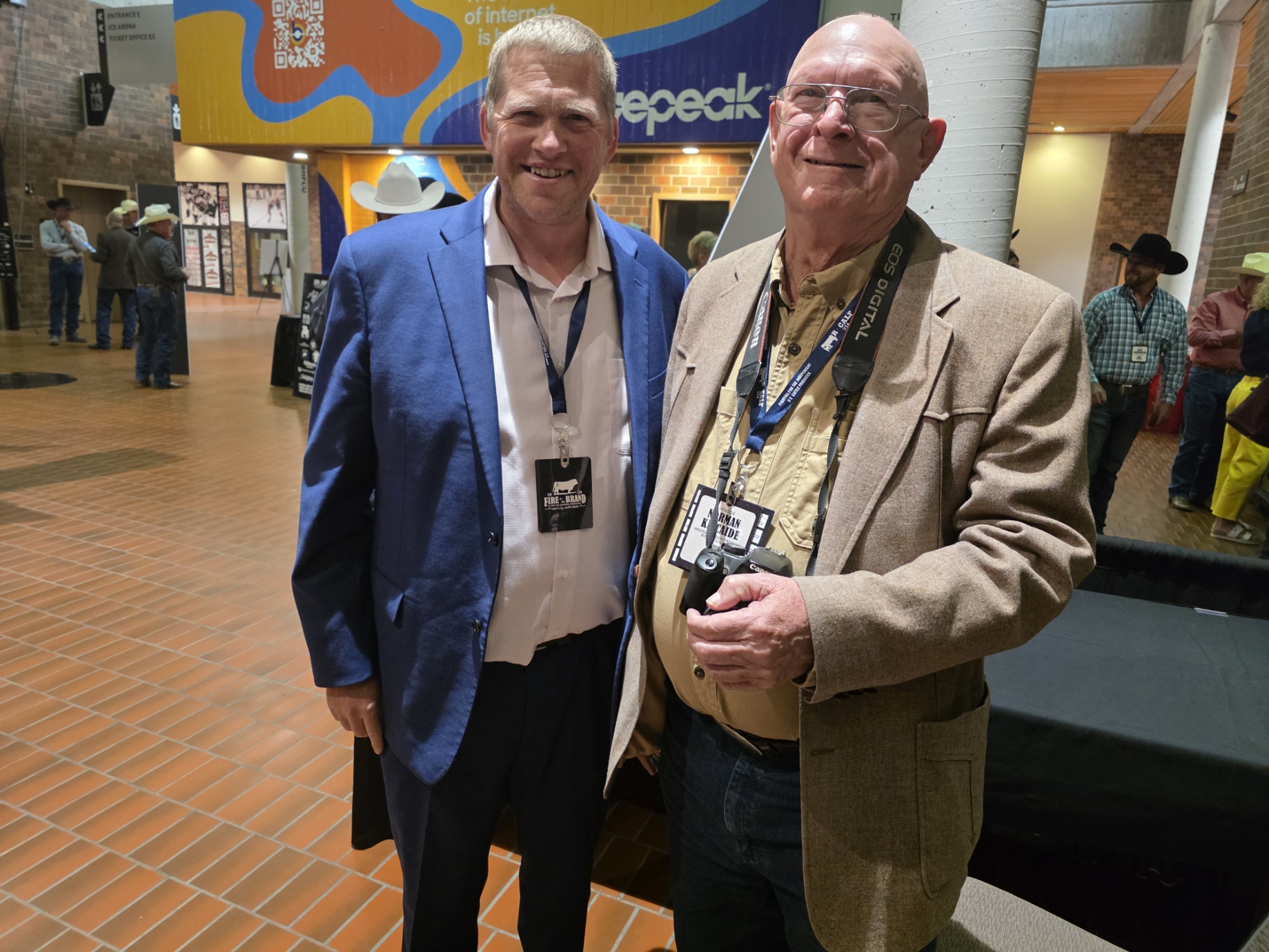 Michael Boyle with Norman Kincaide at the 2026 R-CALF convention.