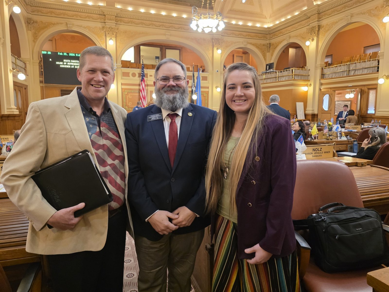 JBS Legislative Certificates with Rep. Ismay and Rep. Hunt